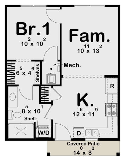 Main Floor  for House Plan #963-01001