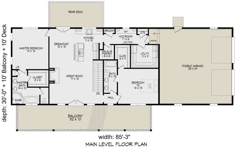 House Plan House Plan #31257 Drawing 1