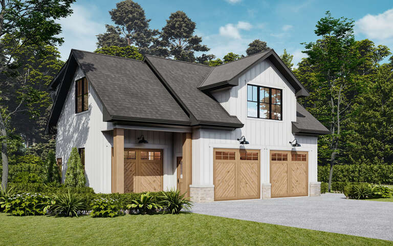House Plan House Plan #31259 Angled Front Elevation