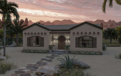 Southwest House Plan #963-01002 Elevation Photo