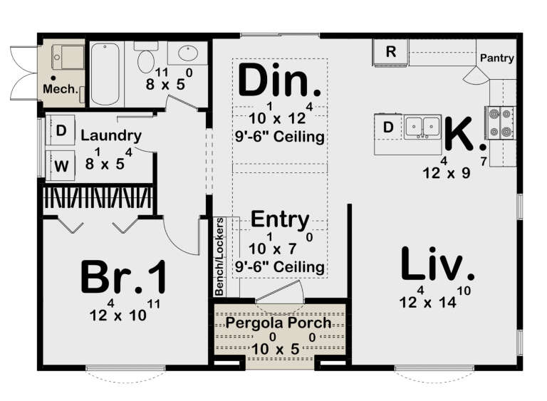 House Plan House Plan #31260 Drawing 1