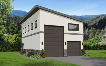 Modern House Plan #940-01071 Elevation Photo