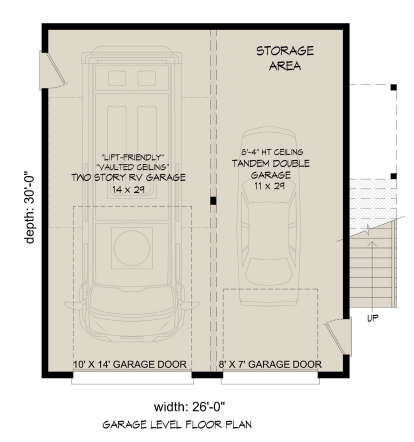 Garage Floor for House Plan #940-01071