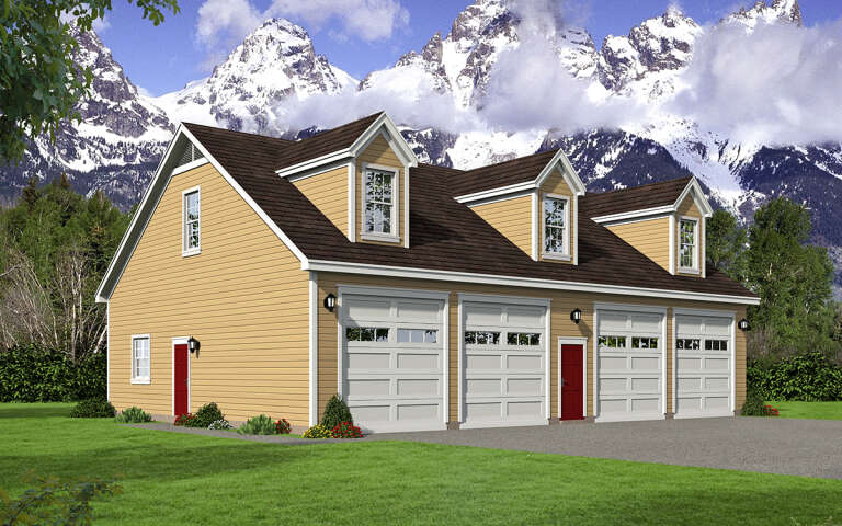 House Plan House Plan #31271 Angled Front Elevation