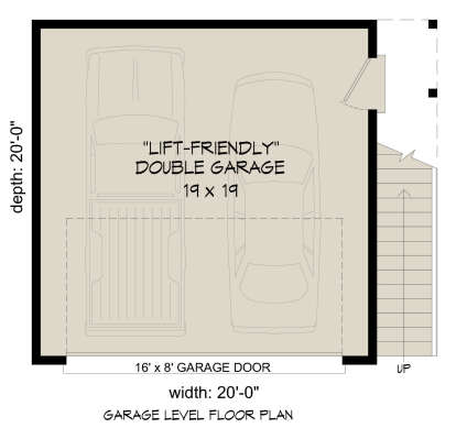 Garage Floor for House Plan #940-01079