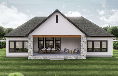 Modern Transitional House Plan #963-01025 Elevation Photo