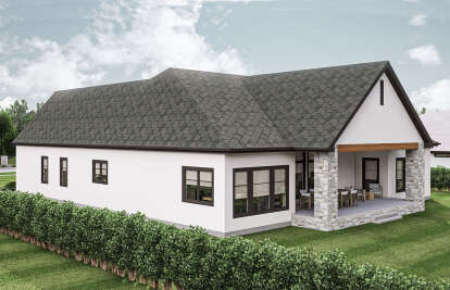 Modern Transitional House Plan #963-01025 Elevation Photo
