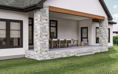 Modern Transitional House Plan #963-01025 Elevation Photo
