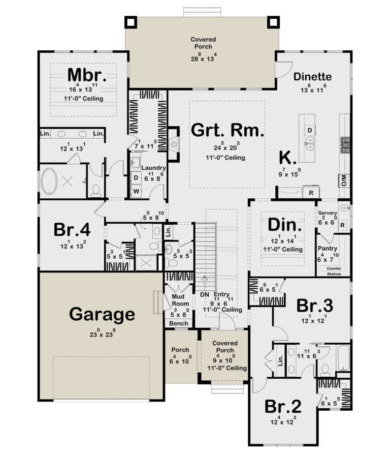 House Plan House Plan #31278 Drawing 1