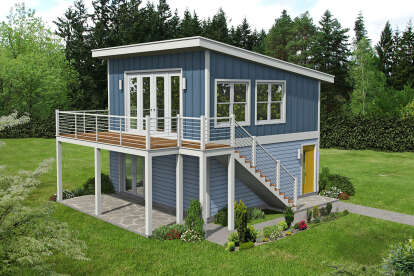 Modern House Plan #940-01082 Elevation Photo