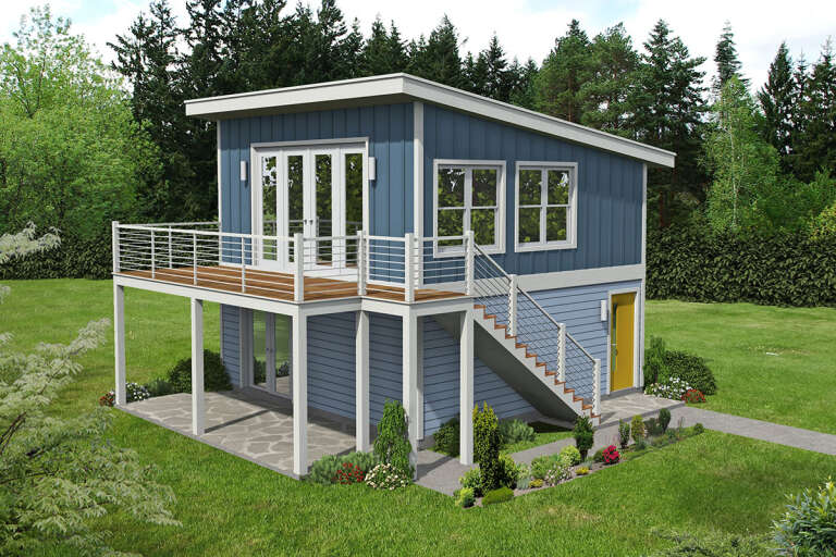 House Plan House Plan #31279 Angled Right Elevation