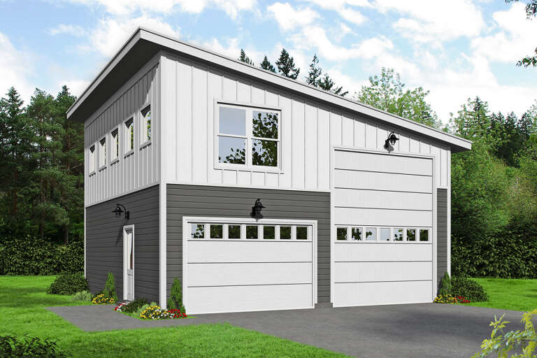 House Plan House Plan #31283 Angled Front Elevation