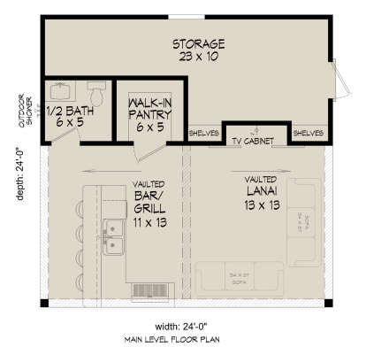Main Floor  for House Plan #940-01091
