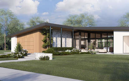 Contemporary House Plan #8937-00099 Elevation Photo