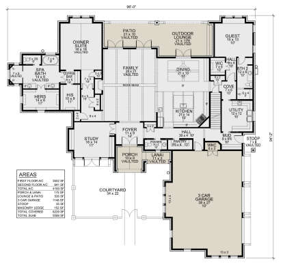 Main Floor  for House Plan #5445-00534