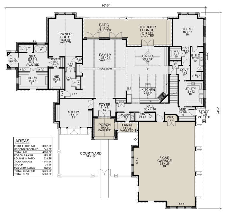 House Plan House Plan #31293 Drawing 1
