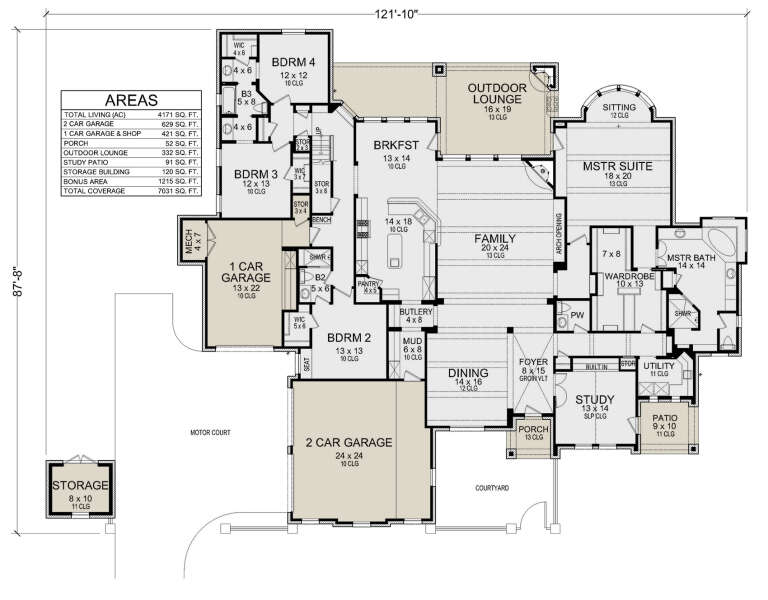 House Plan House Plan #31294 Drawing 1
