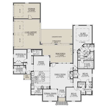 Main Floor  for House Plan #4534-00130