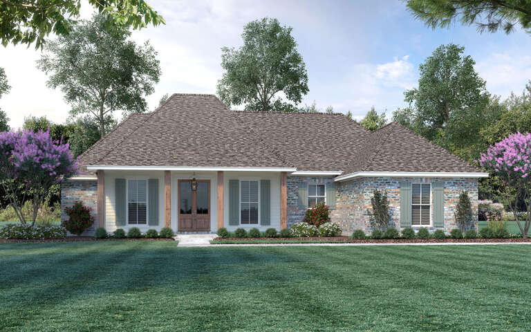 House Plan House Plan #31297 Angled Front Elevation