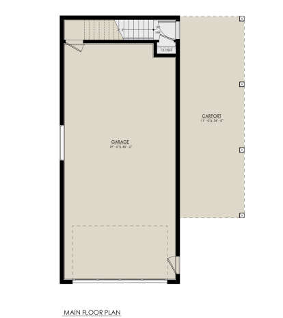 Alternate Garage Floor Layout for House Plan #8937-00100