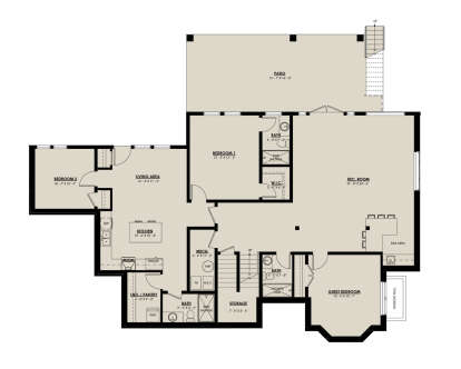 Basement for House Plan #8937-00101