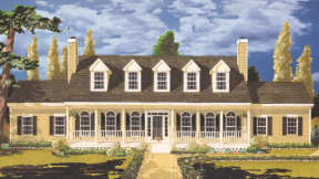 Country House Plan #033-00081 Elevation Photo