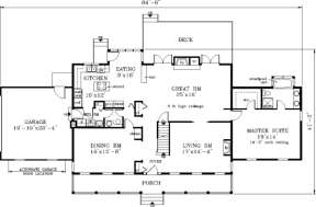 Main Floor for House Plan #033-00081