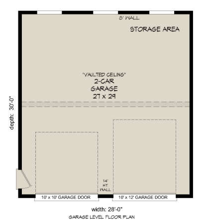 Garage Floor for House Plan #940-01099