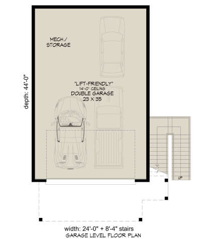 Garage Floor for House Plan #940-01100