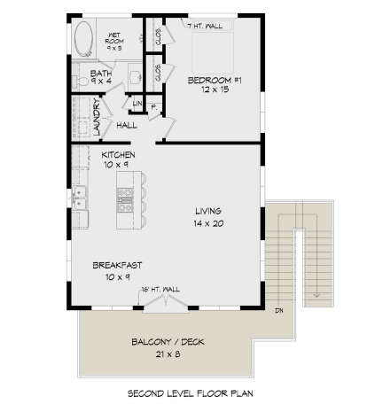 Second Floor for House Plan #940-01100