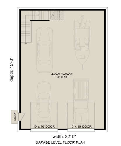 Garage Floor for House Plan #940-01102