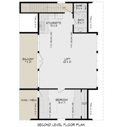 Second Floor for House Plan #940-01102