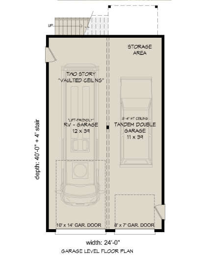 Garage Floor for House Plan #940-01103
