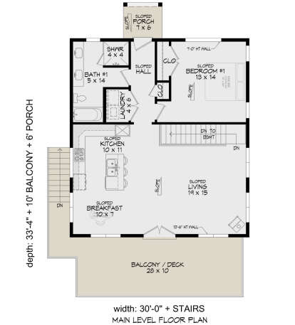 Main Floor  for House Plan #940-01104