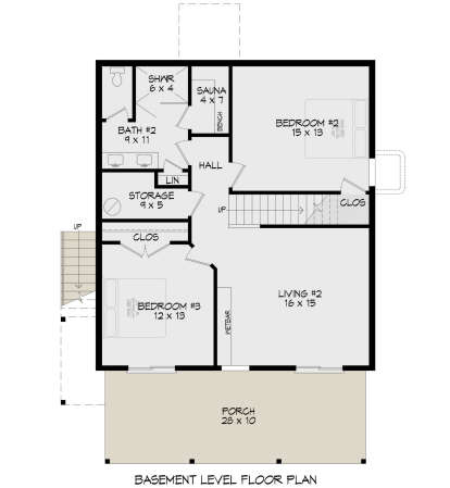 Basement for House Plan #940-01104