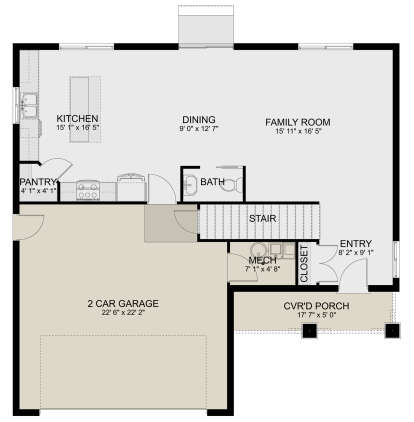 Main Floor  for House Plan #2802-00302
