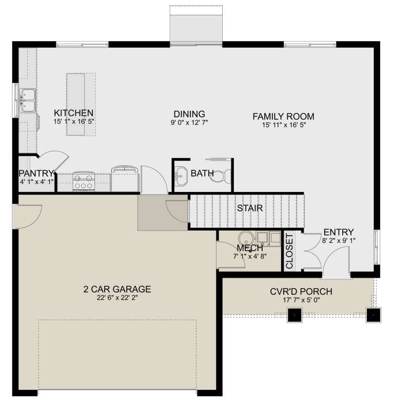 House Plan House Plan #31311 Drawing 1