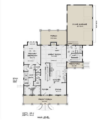 Main Floor  for House Plan #6082-00227