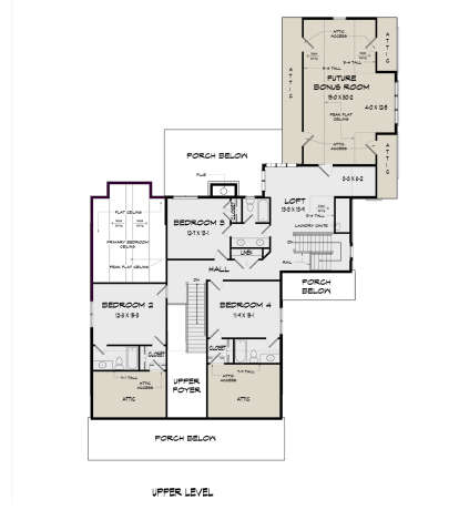 Second Floor for House Plan #6082-00227
