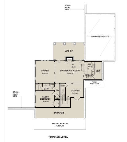Basement for House Plan #6082-00227