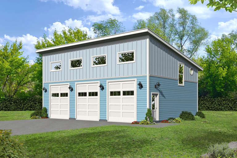 House Plan House Plan #31316 Angled Front Elevation