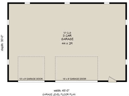 Garage Floor for House Plan #940-01109