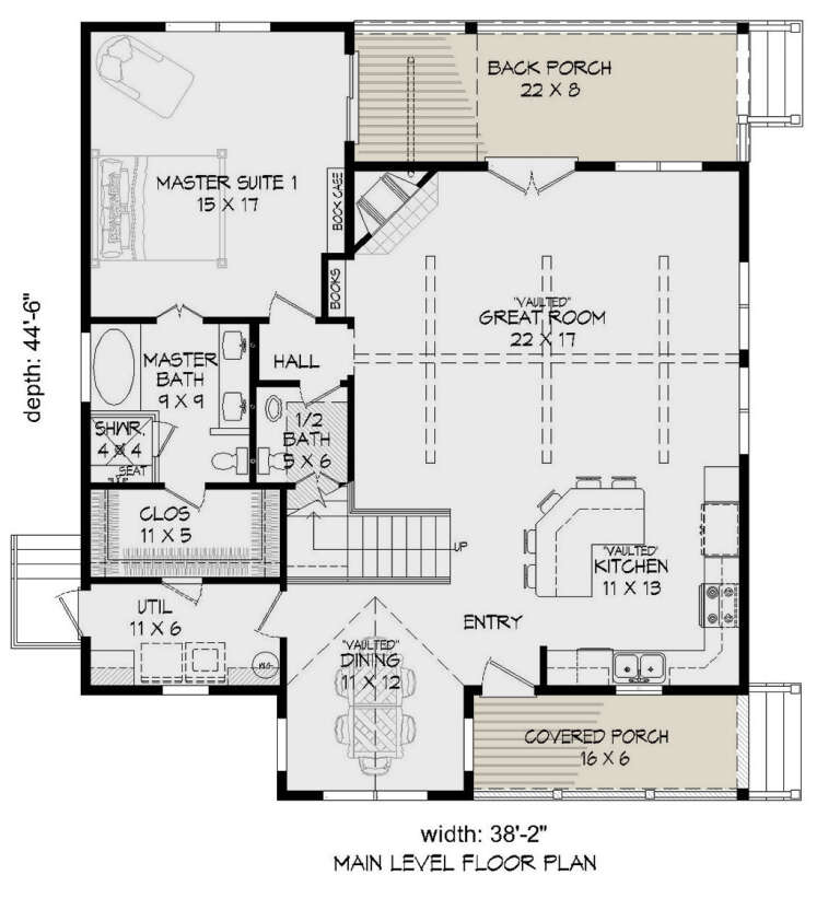 House Plan House Plan #31318 Drawing 1