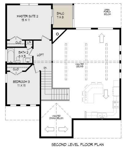 Second Floor for House Plan #940-01110