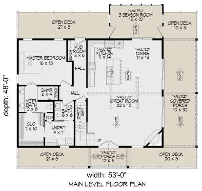 Main Floor  for House Plan #940-01111