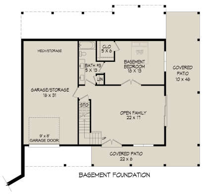 Basement for House Plan #940-01111