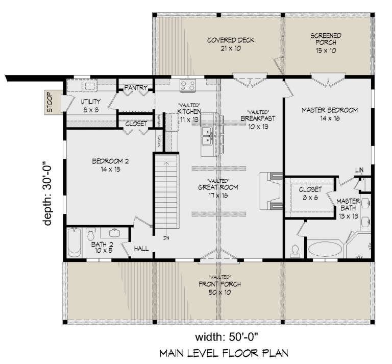 House Plan House Plan #31322 Drawing 1