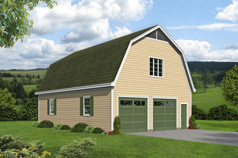 House Plan House Plan #31325 Angled Front Elevation