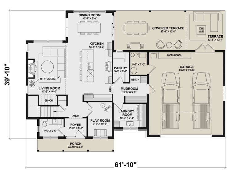 House Plan House Plan #31327 Drawing 1