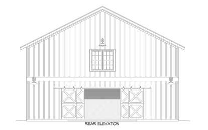 Barn House Plan #940-01118 Elevation Photo